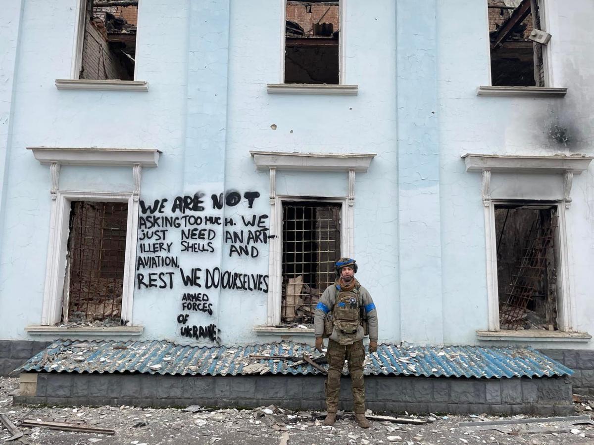 Виталий Овчаренко в Часов-Яре, февраль 2024. Фото предоставлено Spektr. Press из личного архива