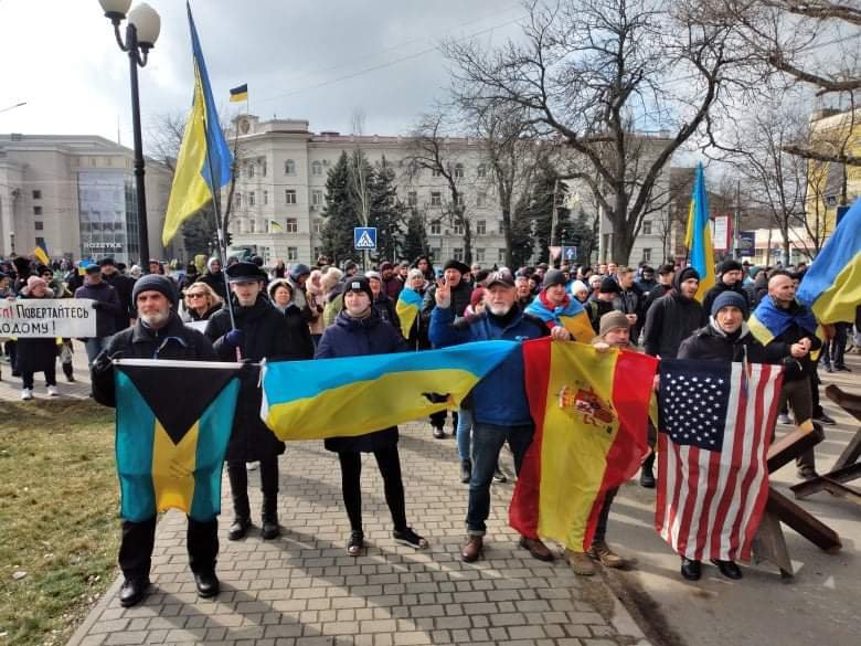 Калатаюд на акции против российской оккупации. Фото из личного архива