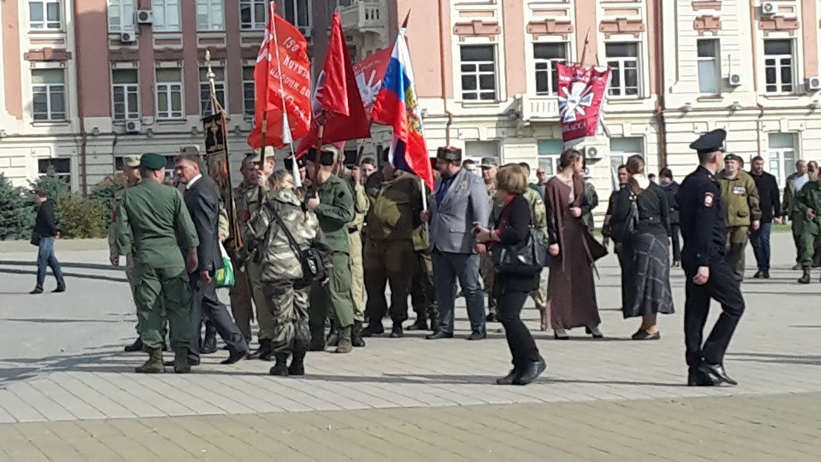 Участники первого съезда Союза добровольцев Донбасса, 2016 год, Ростов-на-Дону. Фото: Елена Романова, специально для «Новой газеты Европа»