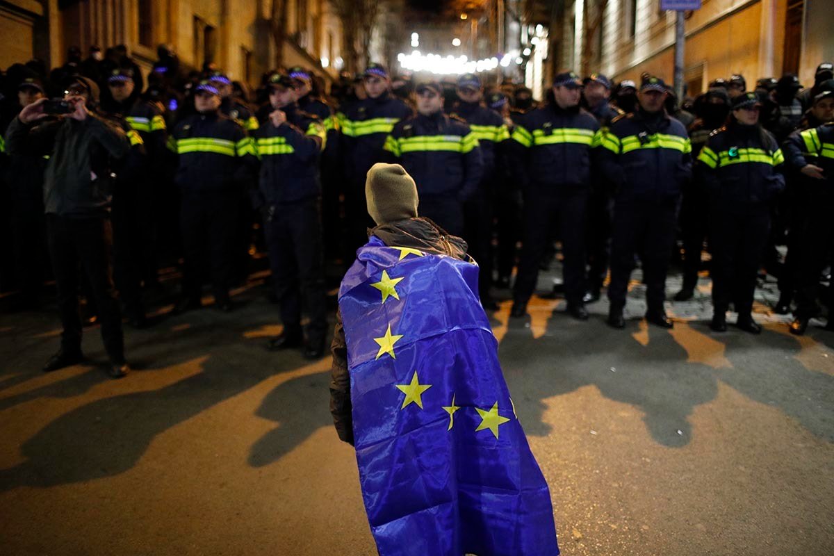 Тбилиси, Грузия, 24 ноября 2024. Фото: David Mdzinarishvili / EPA-EFE