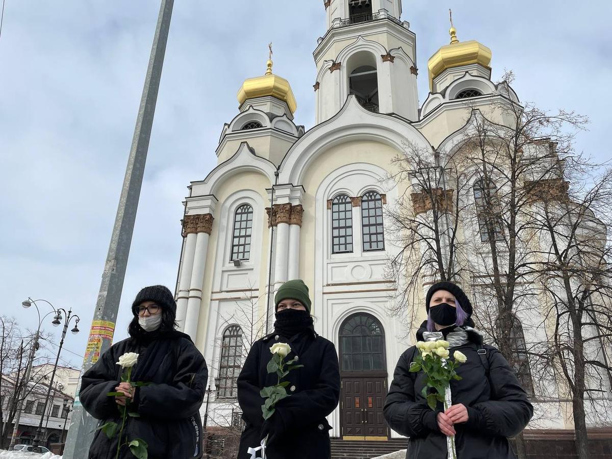 Акция «Женщины в черном» против спецоперации в Украине. Фото: соцсети